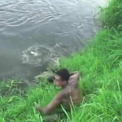 The crocs used the decoy strategy right there