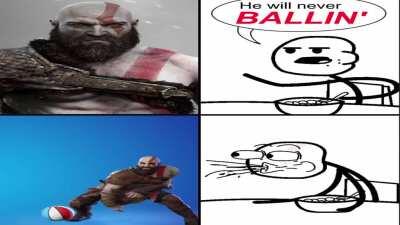 Kratos will never be BALLIN'!!! [OC]