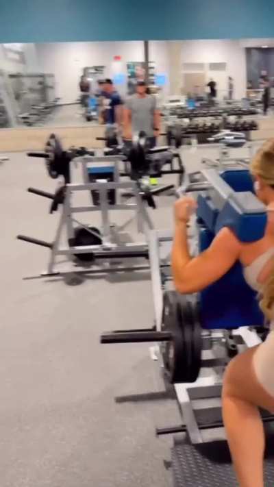 Mandy Rose working out