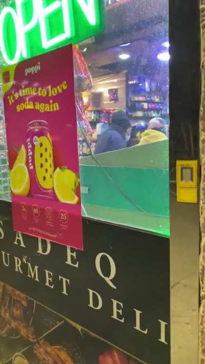 So this happened by the bodega I regularly go to an hour ago.