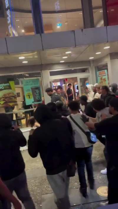 Security guard goes hard...