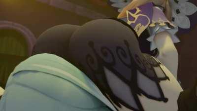 Mona Lisa Eula and Ganyu ( kishi3d )[genshin impact]