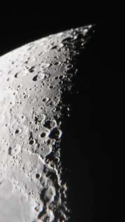Earlier I posted a video of me recording the moon with my DSLR camera and my telescope. Here’s the video from the camera, as requested!