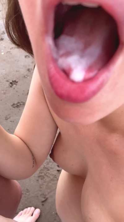 Blowjob on the beach couldn&rsquo;t have ended up better