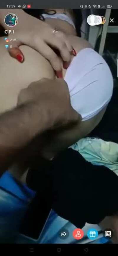 Indian girl showing tits pussy & anal hole in public feed