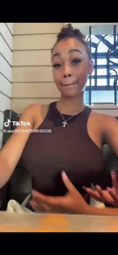 Thot gets her tits squeezed 