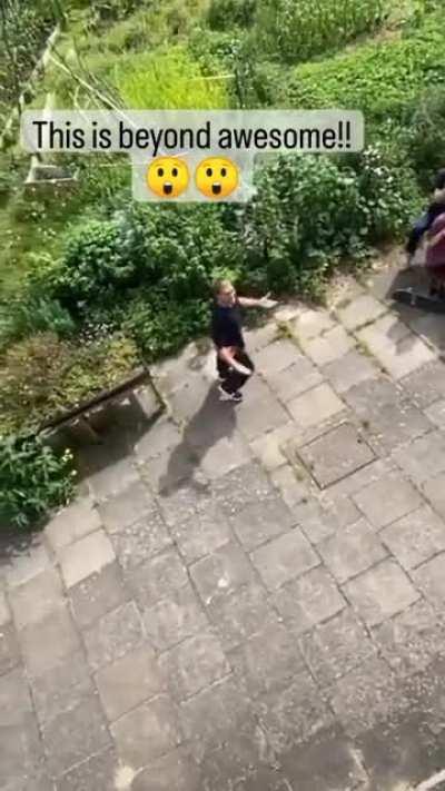 And that's how he came down.