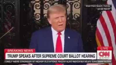 OMG: “They kept saying about what I said right after the insurrection” — Donald Trump