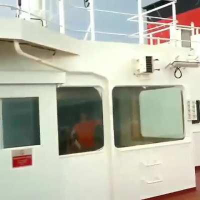 What an earthquake at sea looks like