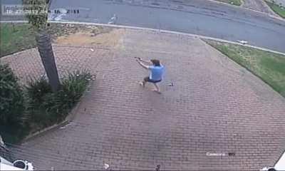 Gun Toting Gangster Gets A Big Surprise!!!