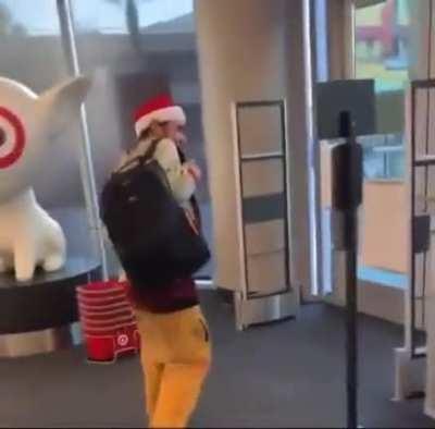 Casual shoplifting at a target in L.A.