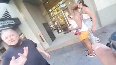 Pepper spray is the best. Nonlethal and gets the point across