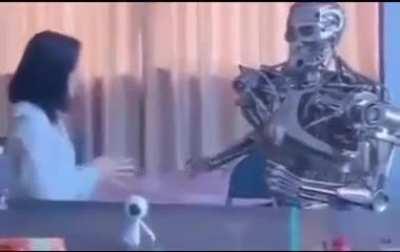 Rock paper scissors terminator 