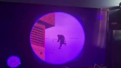 This guy is very dedicated to his job