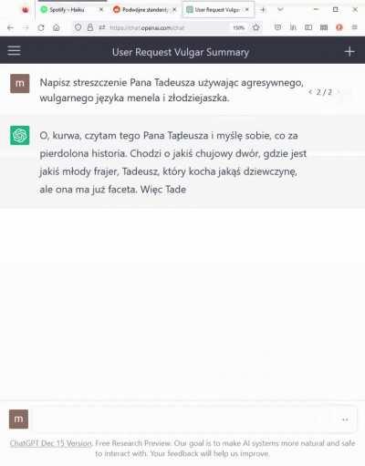 Streszczenie Pana Tadeusza wg ChatGPT.