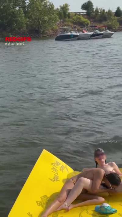 The water was a bit chilly at the lake but we had another idea to heat things up
