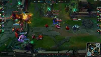 We were getting dominated, so we went for the hail mary wombo combo