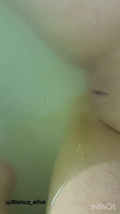Pissing my nasty bath water