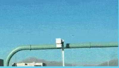 Driving with ladder up