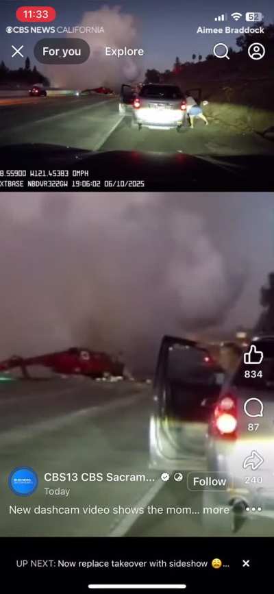 New footage of the Sacramento crash. Can anyone explain why did they suddenly drop like that?