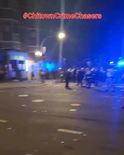 Wild footage from last night's SHIT-SHOW @ Belmont & Clark. Part 1 of 3. 