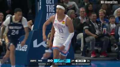 [Highlight] Giddey throws one touch oop to Ousmane Dieng