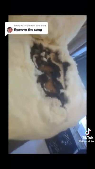 Old chair made from slaves hair.