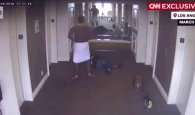 Video evidence of Diddy beating his girlfriend
