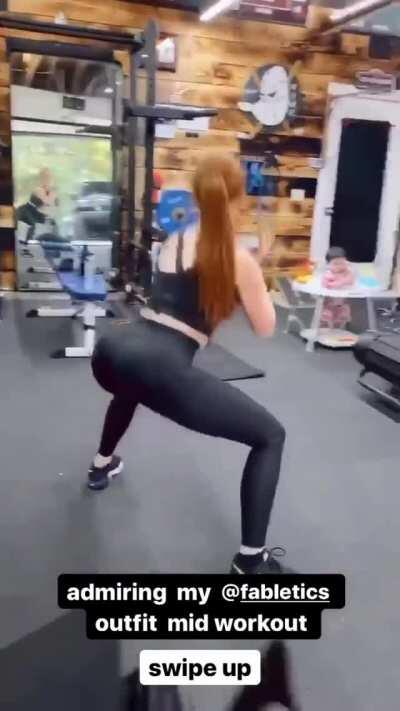 Madelaine Petsch working out