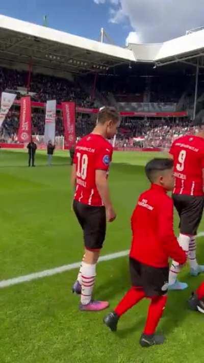 Young mascot living his best life