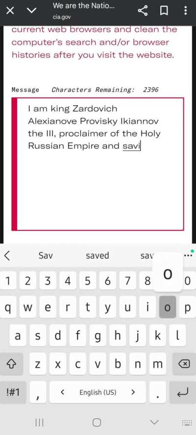 Just wanted to remind you that the official CIA website has a contact page like they're some fucking e-commerce site from 2004