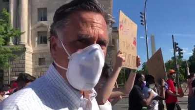 Mitt Romney is marching with a group of nearly 1,000 Christians to the White House. Here he is on video saying why he’s walking: “... to make sure that people understand that Black Lives Matter.”