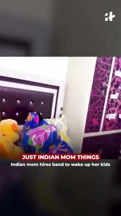 An Indian mom went all out to wake her sleeping children by hiring a live band to play in their room.