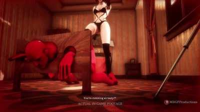 Nico kicks the cum out