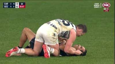 Patty and Eddie share a nice moment