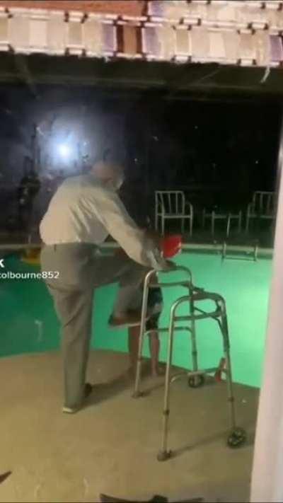 Gramps had enough 😂