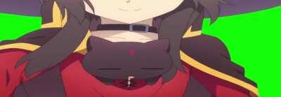 [Template] Wide Megumin walking synched to the music