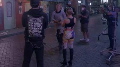 AnnaSophia Robb BTS of Ed Sheeran's - Shivers