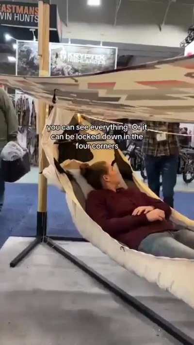This hammock feels like a bed