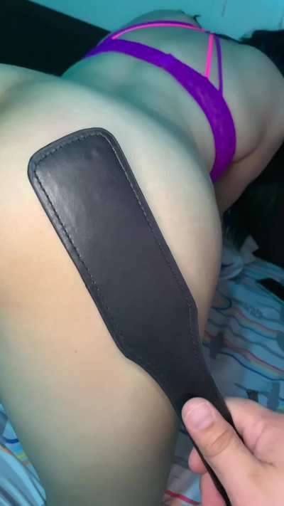 Had to get spanked today for being a brat 🤭