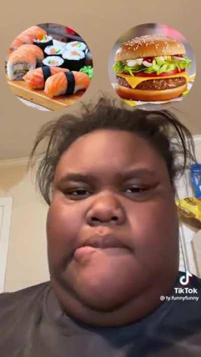 drooling over a picture of a burger is wild af💀