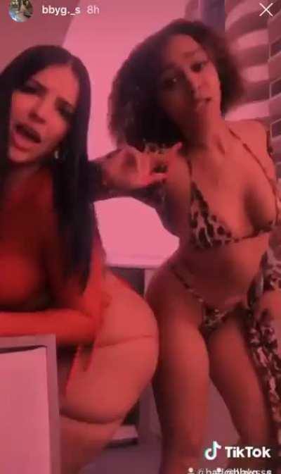 This is from way back when she has her old Tik Tok lol....but do ya have any content of her friend Alyssa...she’s bad asf