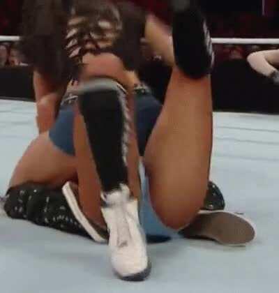 AJ straddling Nikki