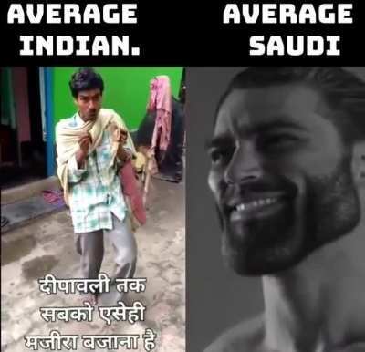 Cringe Indian vs Based Arab