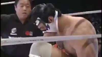 MMA Legend Mirko Cro Cop kicking his way through the Pride roster.