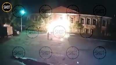 Military enlistment office in Uryupinks burned down by Civilian