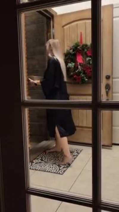 First pizza dare, I think he liked it! 😊