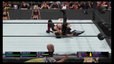 [x-post from r/wwegames] [WWE2k19] A very dedicated referee