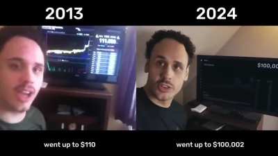 Bitcoin em 2013 vs 2024