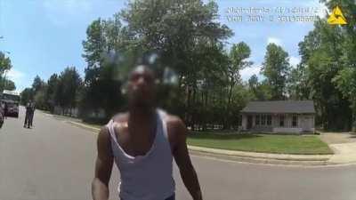 Fairfax Country police officer assaulting a black man in emotional distress